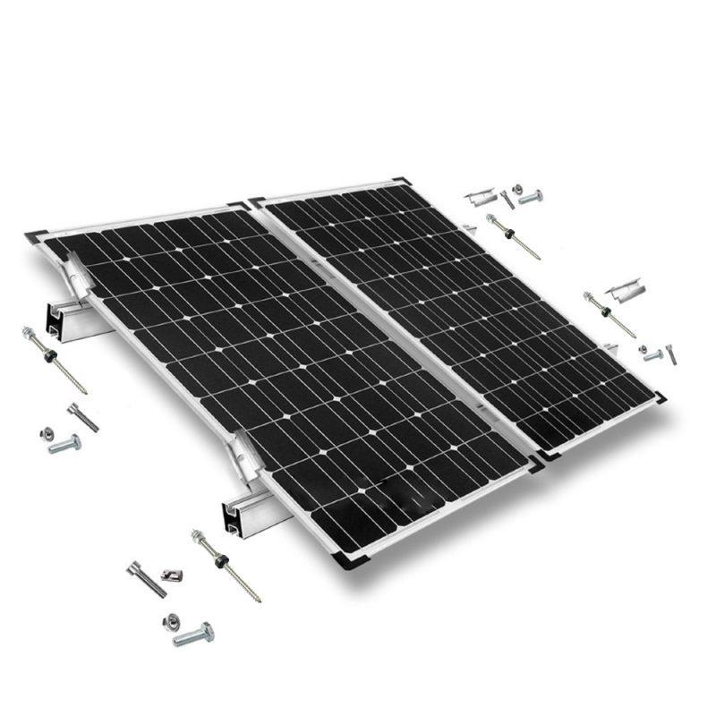 Kit de montaj pe acoperis tabla PNI pentru 2 panouri fotovoltaice