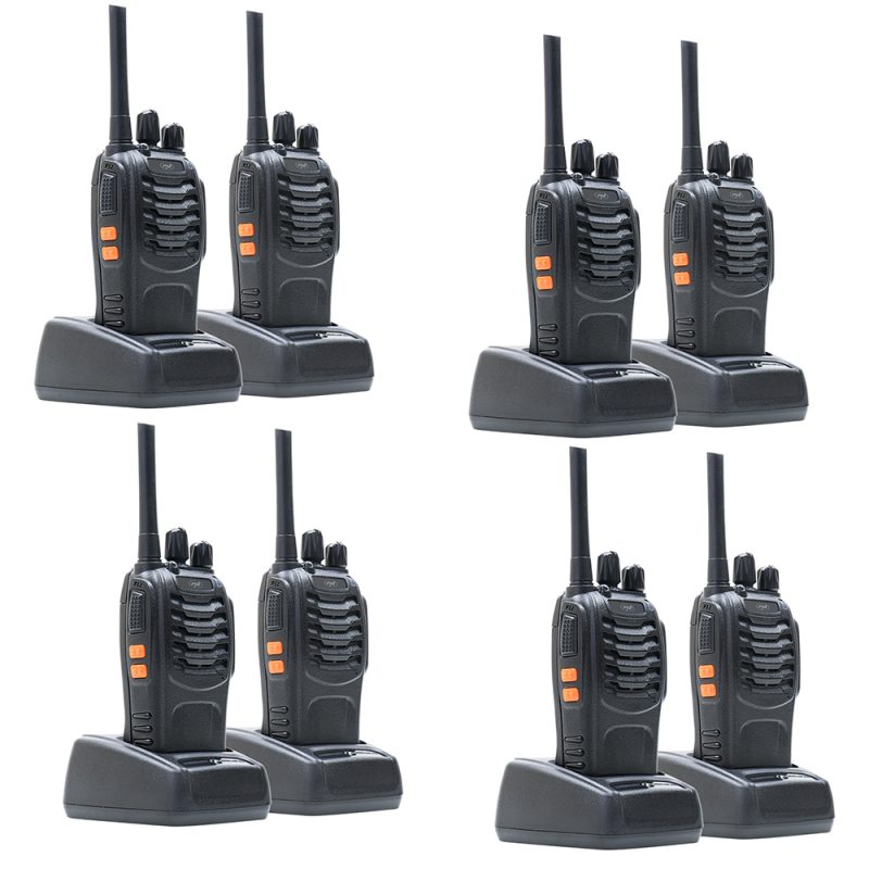 Kit 8 statii radio portabile PNI PMR R40 PRO acumulatori