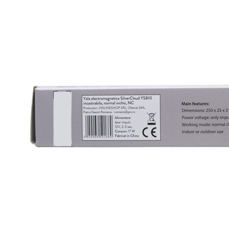 Yala electromagnetica SilverCloud YS810 incastrabila