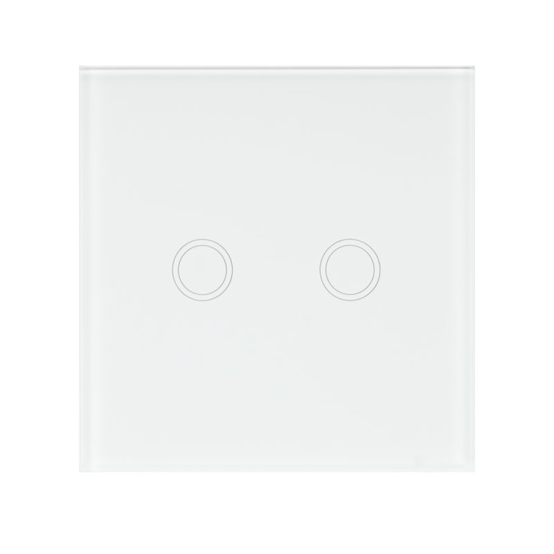 Intrerupator dublu cu touch PNI SH202 din sticla