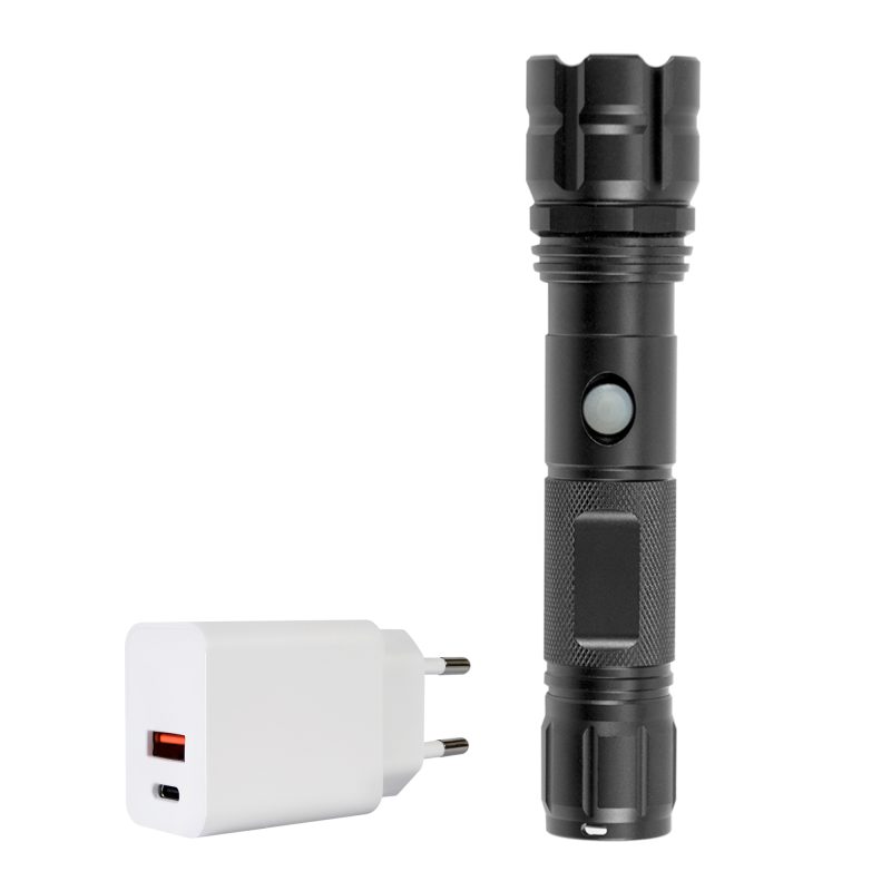 Pachet lanterna PNI Adventure F10 din aluminiu cu LED 6W