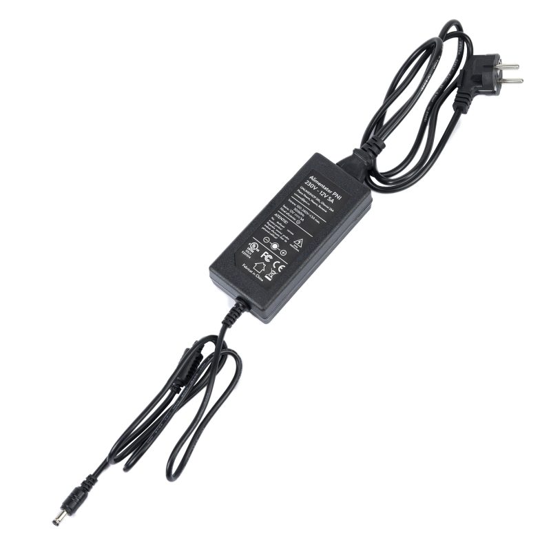Alimentator PNI 230V - 12V 5A 60 watt pentru camere de supraveghere si DVR