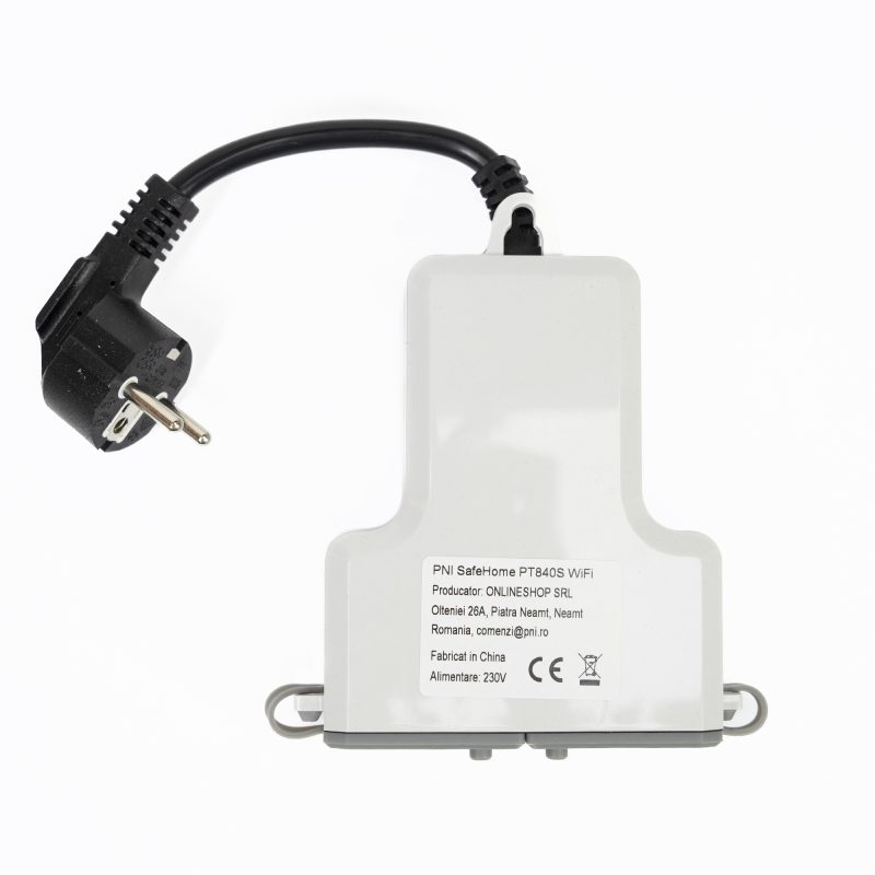 Priza inteligenta dubla de exterior PNI SafeHome PT840S WiFi comanda prin internet