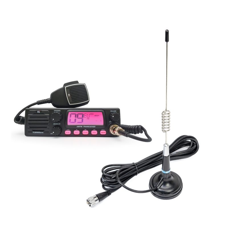 Kit Statie radio CB TTi TCB-900 EVO + Antena CB PNI ML29