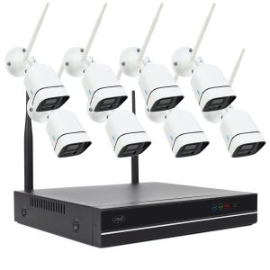 Pachet Kit supraveghere video PNI House WiFi660 NVR 8 canale si 8 camere wireless de exterior 3MP