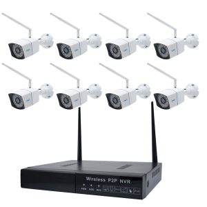 Pachet Kit supraveghere video PNI House WiFi550 NVR si 8 camere wireless