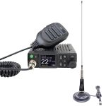 12-24V + Antena CB PNI LED 2000 cu baza magnetica