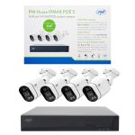 NVR cu 4 porturi POE si 4 camere cu IP 5MP