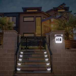 Lampa solara LED PNI GreenHouse WS20 pentru iluminare numar proprietate