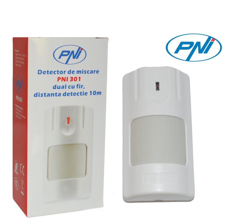 Senzor de miscare PNI 301 dual cu fir pentru alarma PNI 205