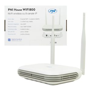 NVR wireless PNI House WIFI800 8 canale 5MP sau 4 canale 4K 8MP prompt vocal