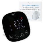 Senzor de calitate a aerului si dioxid de carbon (CO2) PNI SafeHouse HS291 cu Wi-Fi