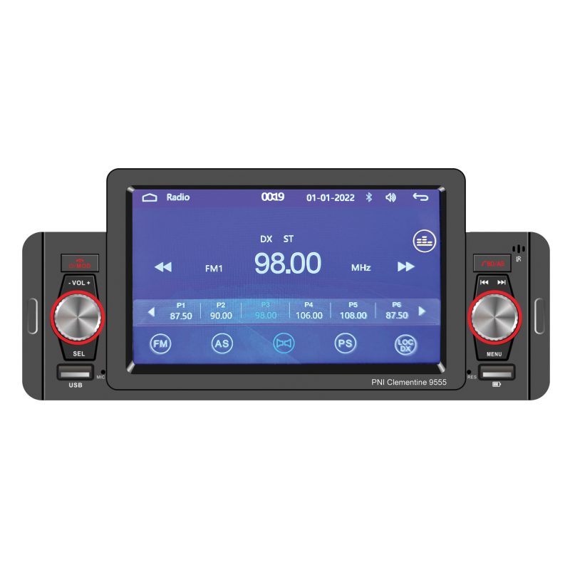 MP5 player auto PNI Clementine 9555 1DIN display 5 inch 4 x 50W