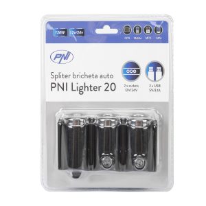Spliter bricheta auto PNI Lighter 20 12V/24V 2 iesiri