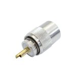 Set cu 10 bucati mufa PNI PL259 pentru cablu RG58 pin central aurit 9 mm