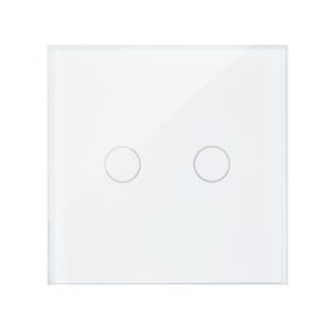Intrerupator cap scara si cap cruce dublu cu touch PNI CS220 din sticla