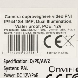 Camera supraveghere video PNI IP9441S4