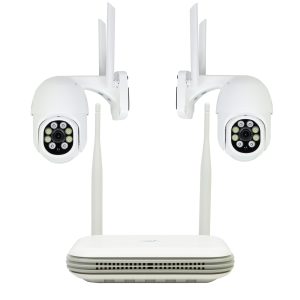 Kit supraveghere video wireless PNI House WiFi800 NVR si 2 camere PNI IP840 de exterior