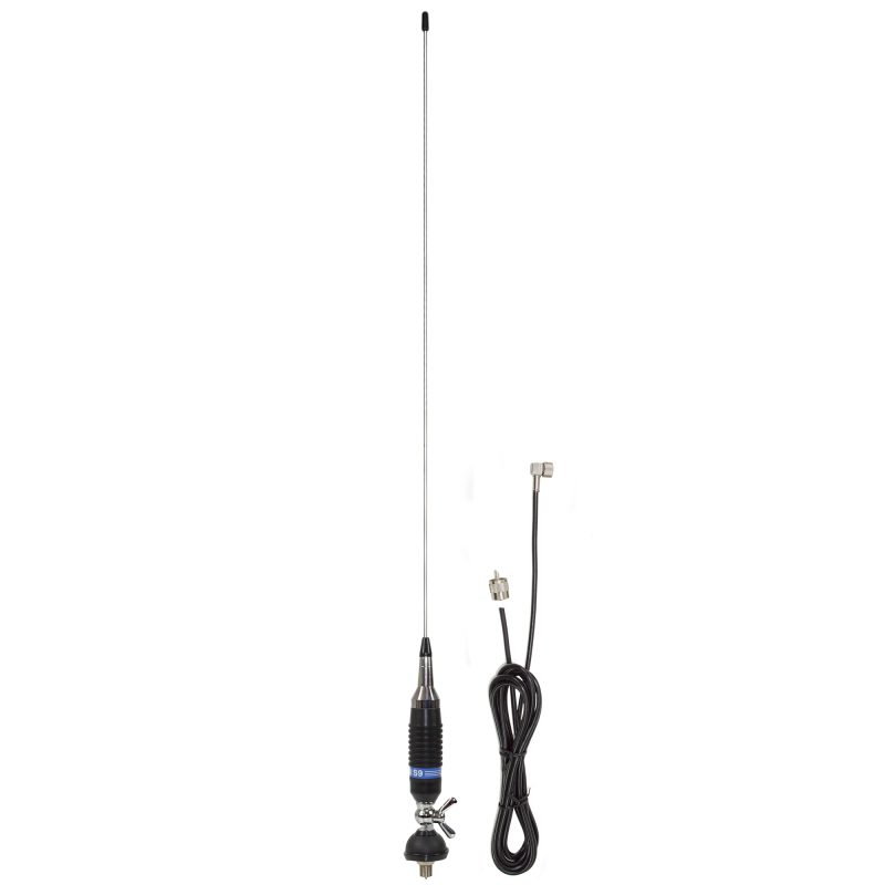 Bax 50 bucati antene CB PNI S9 cu fluture lungime spic 120 cm cu cablu RG58 de 4 m