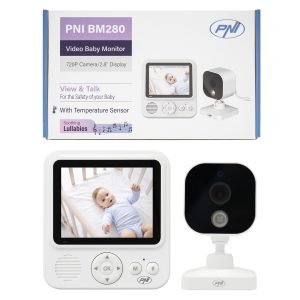 Video Baby Monitor PNI BM280 ecran 2.8 inch wireless 2.4 GHz