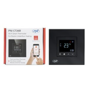 Termostat inteligent PNI CT26B WiFi incalzire in pardoseala electrica sau grup pompare