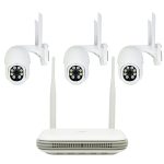 Kit supraveghere video wireless PNI House WiFi800 NVR si 3 camere PNI IP840 de exterior