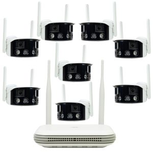 Kit supraveghere video wireless PNI House WiFi800 NVR si 8 camere PNI IP590 2 x 2MP