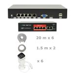 6 camere PNI IP8POE