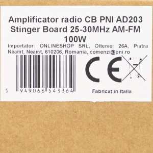 Amplificator radio CB PNI AD203 Stinger Board 25-30MHz AM-FM 100W