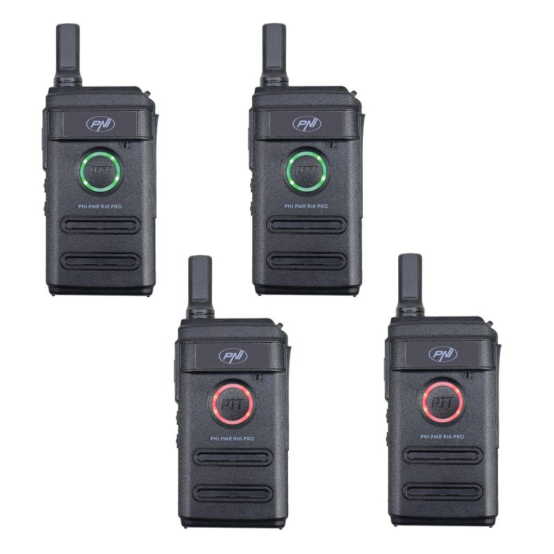 Kit 4 statii radio portabile PNI PMR R10 PRO