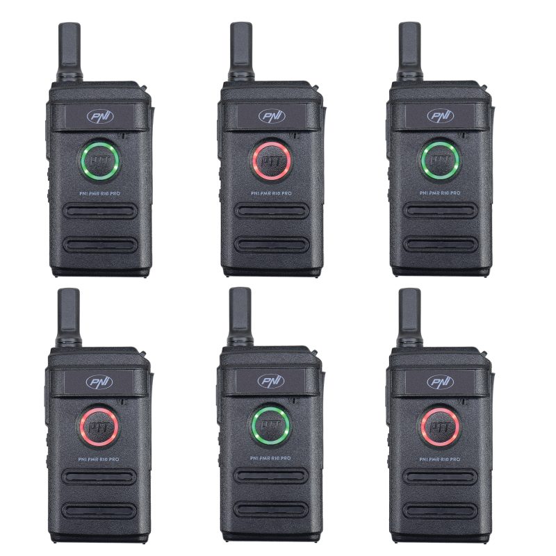 Kit 6 statii radio portabile PNI PMR R10 PRO