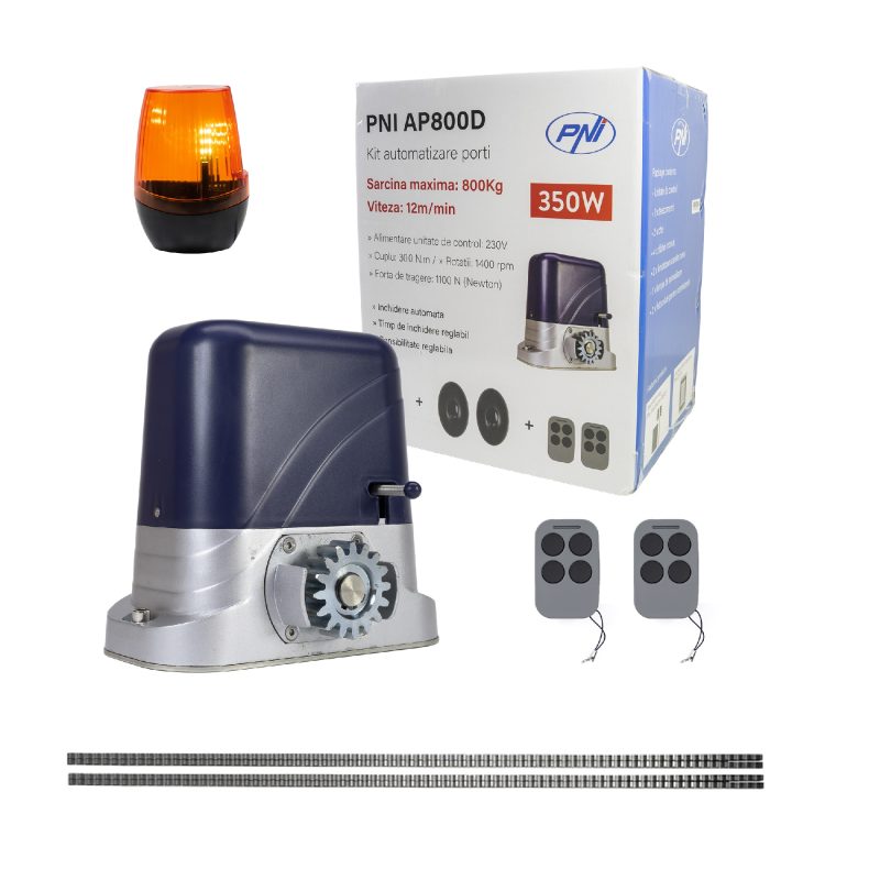 Kit automatizare porti PNI AP800D include 4m cremaliera motor din metal