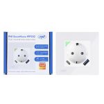 Kit Priza dubla inteligenta PNI SmartHome WP202 WiFi cu rama montaj ingropat control prin internet