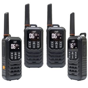 Kit 4 statii radio portabile PNI PMR R80 PRO 0.5W